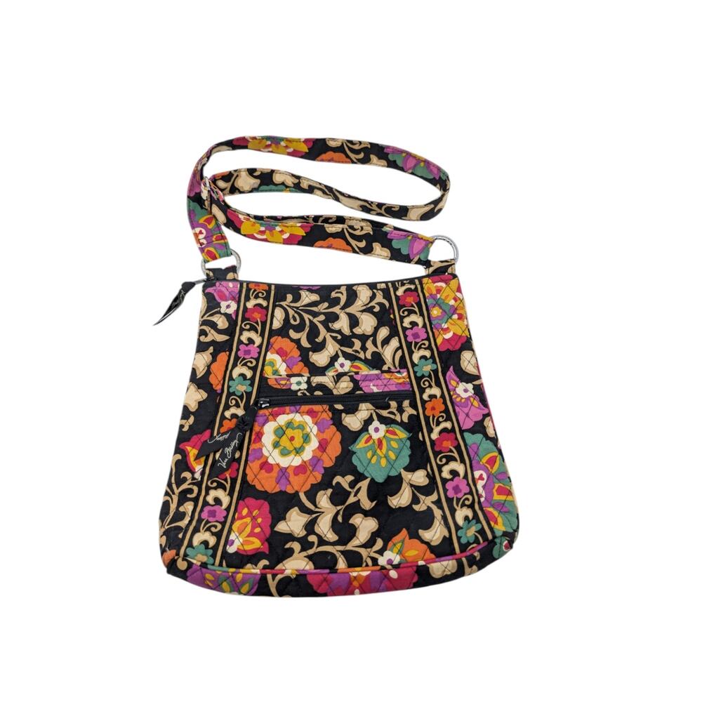 Vera Bradley Floral Quilted Crossbody Bag Boho Y2K Cotton Purse